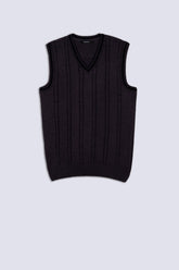 M Grey V-Neck Men's Sweater